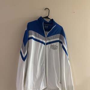 Everlast Track Jacket, Color-Block Chevron Full Zip, Blue/White, Size L